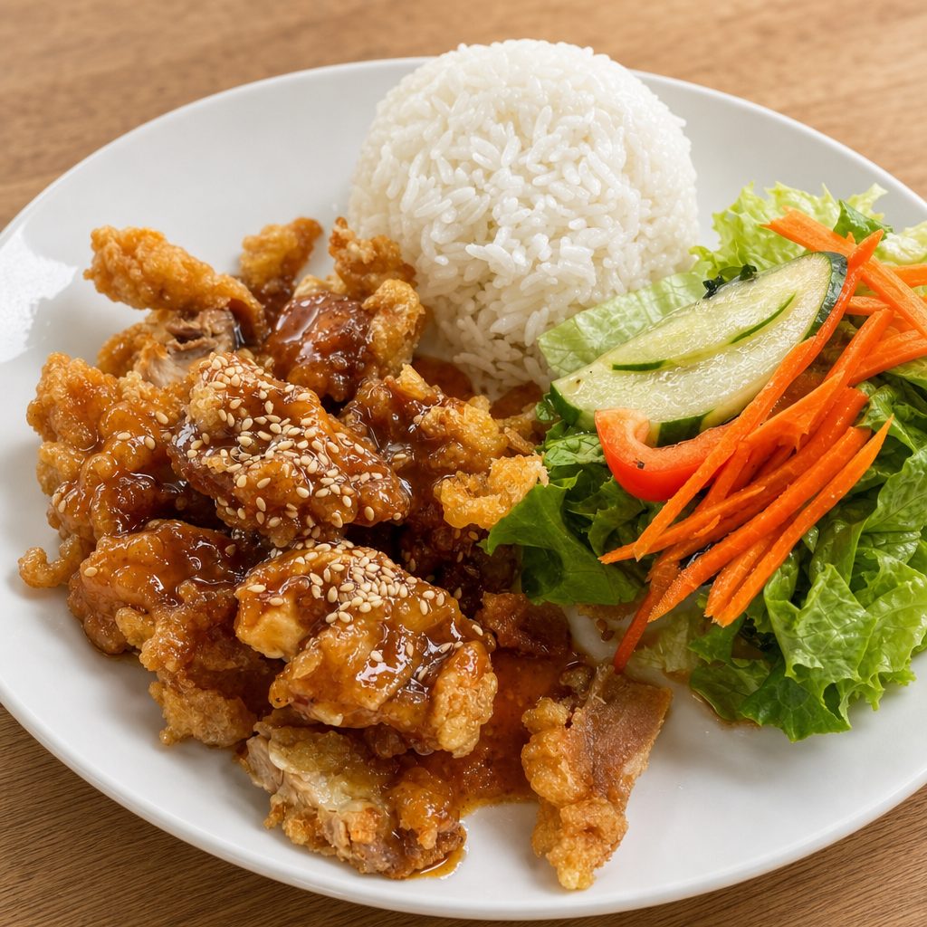 Sesame Chicken Plate.