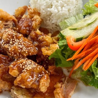 Sesame Chicken Plate